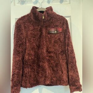 Pendleton Burgundy Teddy Sherpa Jacket Sz M